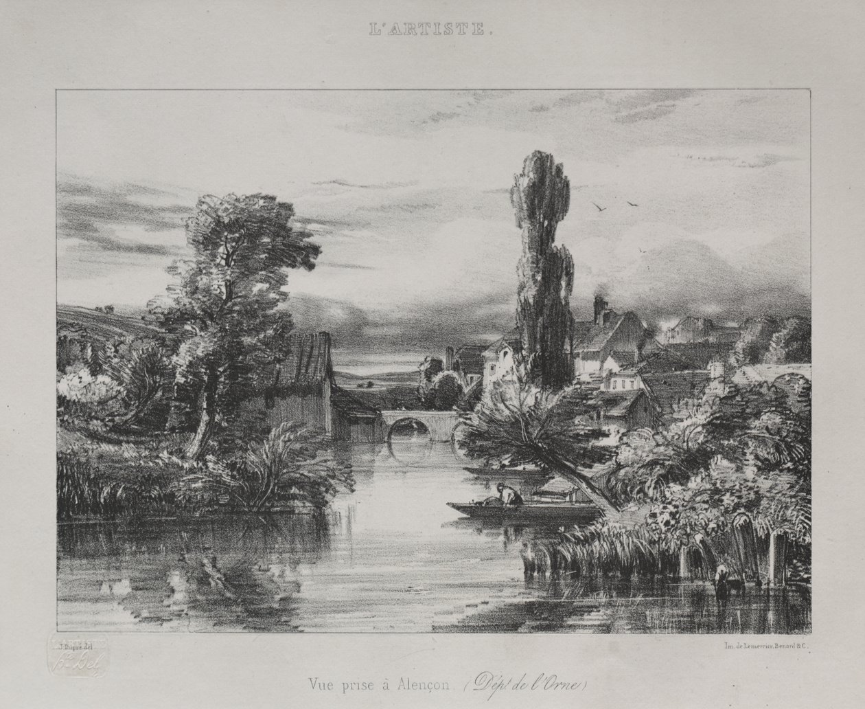 Udsigt nær Alençon af Jules Dupré