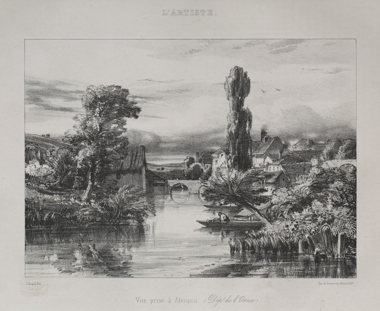 Udsigt nær Alençon, 1839. af Jules Dupré