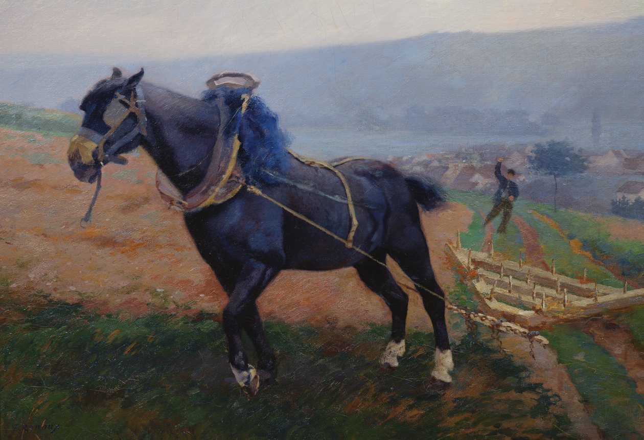 Landskab ved Romeny, The Horse af Jules Ernest Renoux