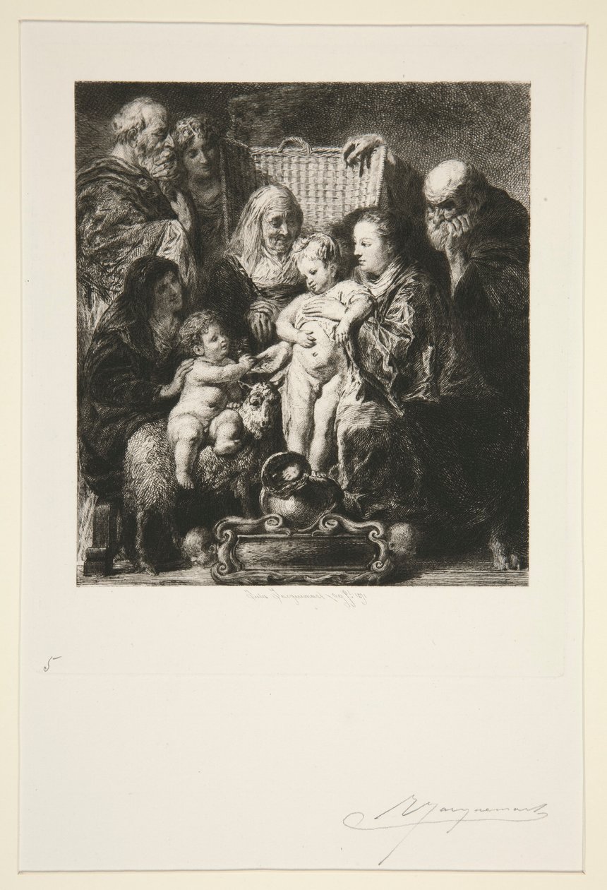 Hellige Familie af Jules Ferdinand Jacquemart