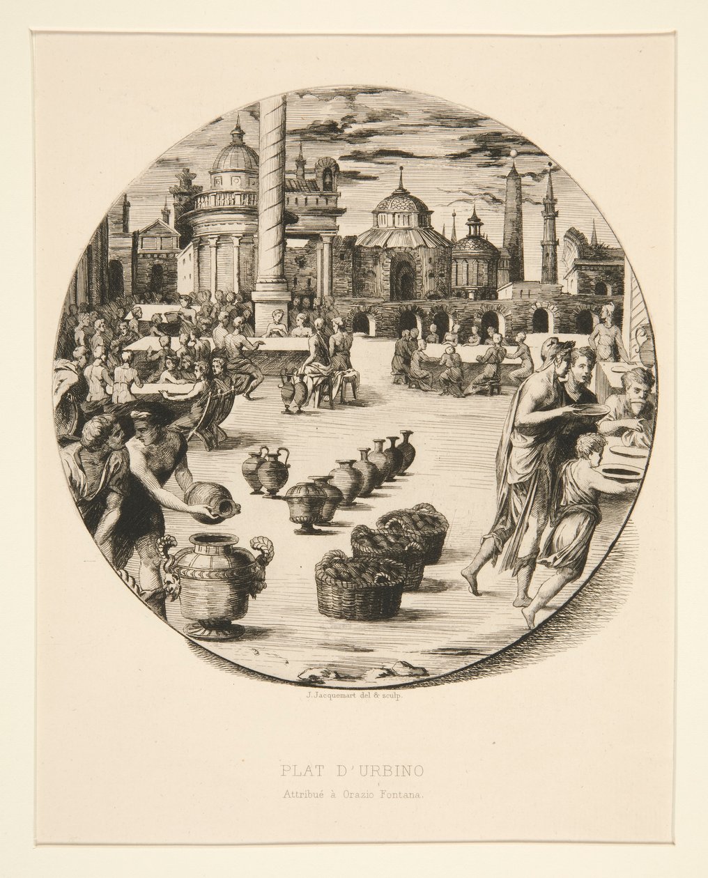 Plat d af Jules Ferdinand Jacquemart