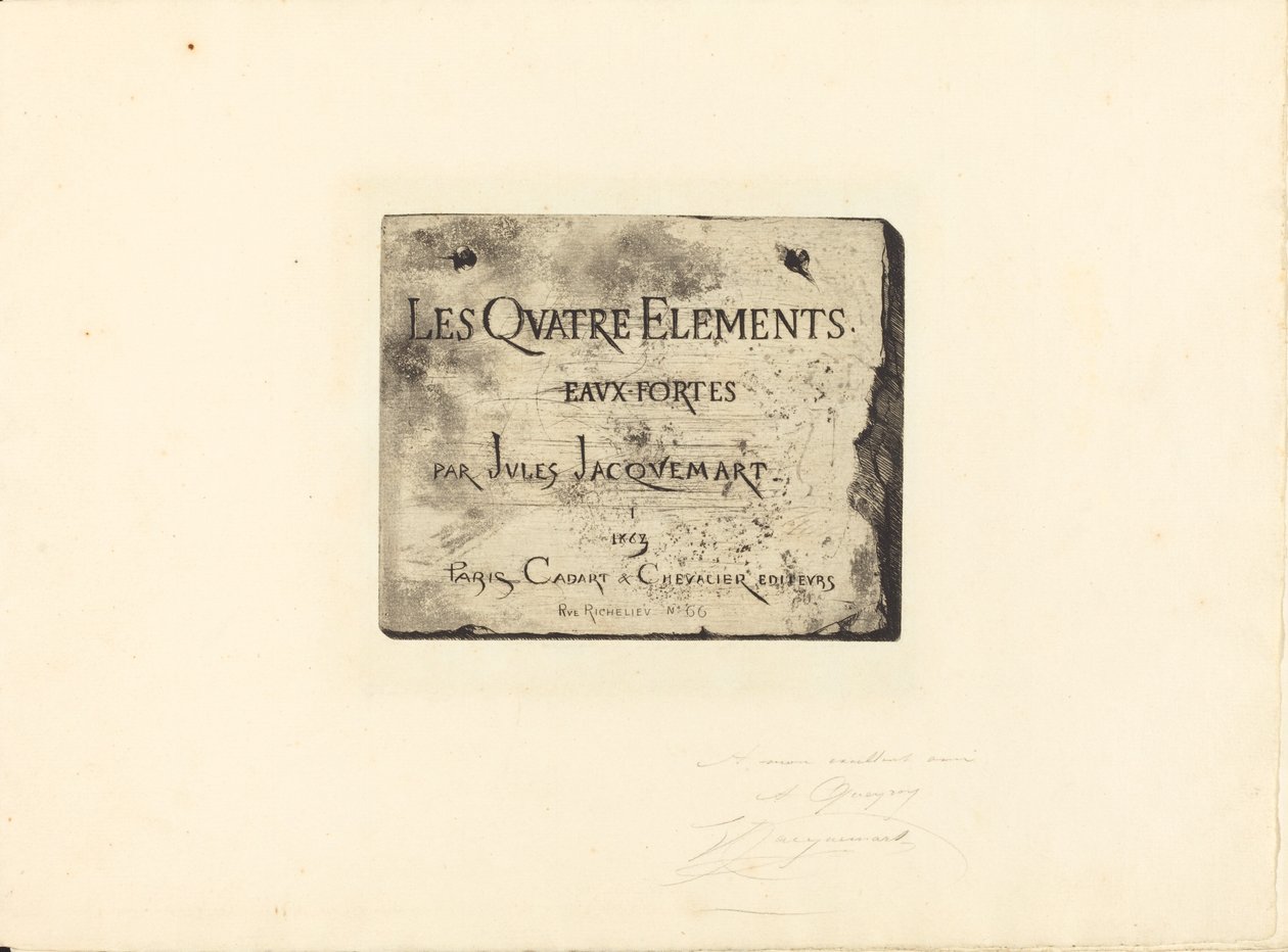 Titel side af Jules Ferdinand Jacquemart