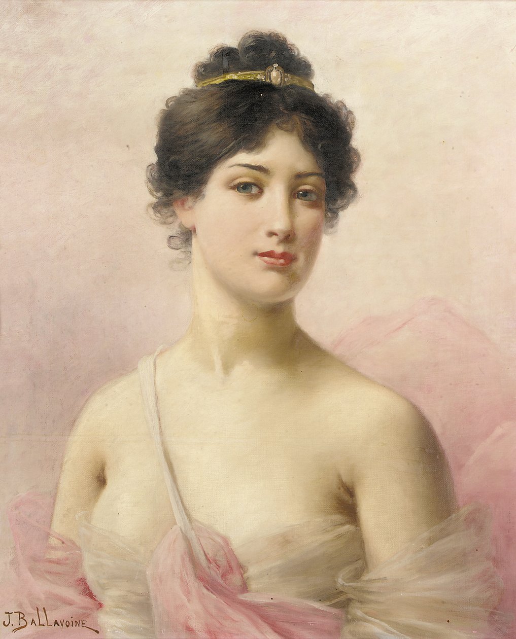 En ung skønhed af Jules Frederic Ballavoine