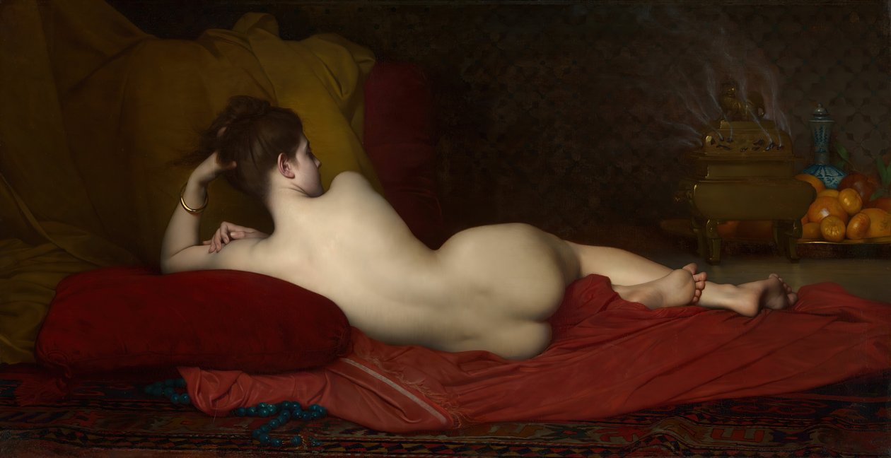 Odalisque, 1874. af Jules Joseph Lefebvre