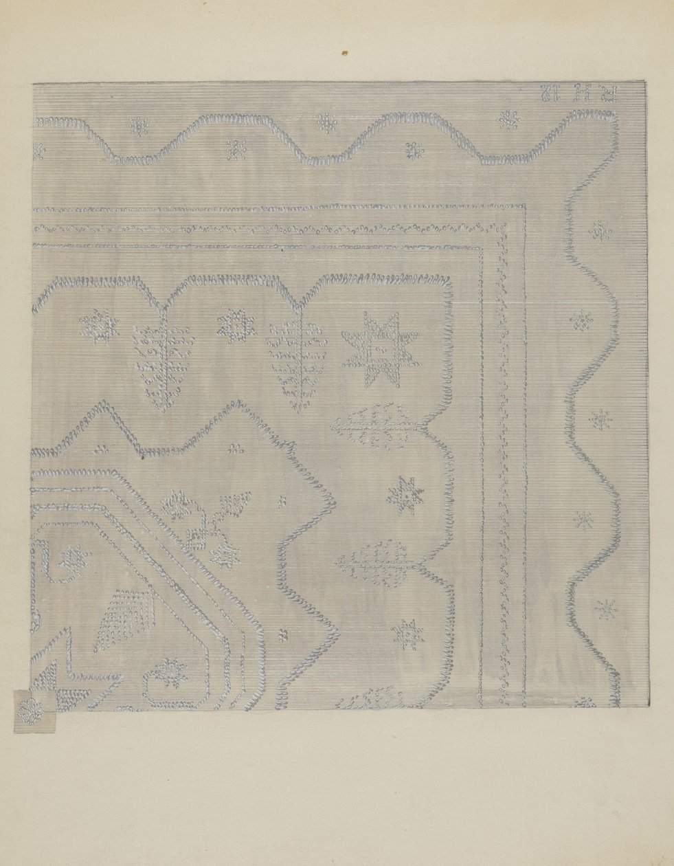 Candlewick Coverlet Woven, ca. 1936. af Jules Lefevere