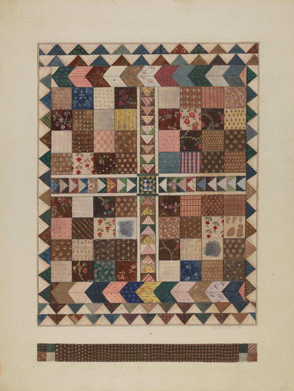 Patchwork krybbedyne af Jules Lefevere