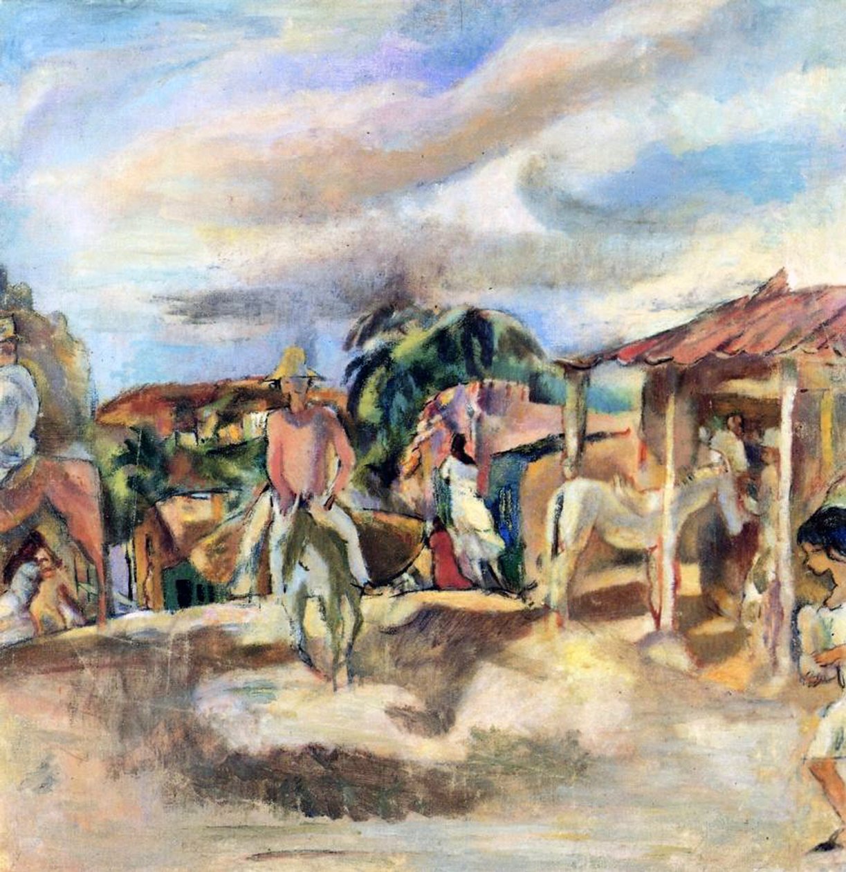 En cubansk landsby af Jules Pascin