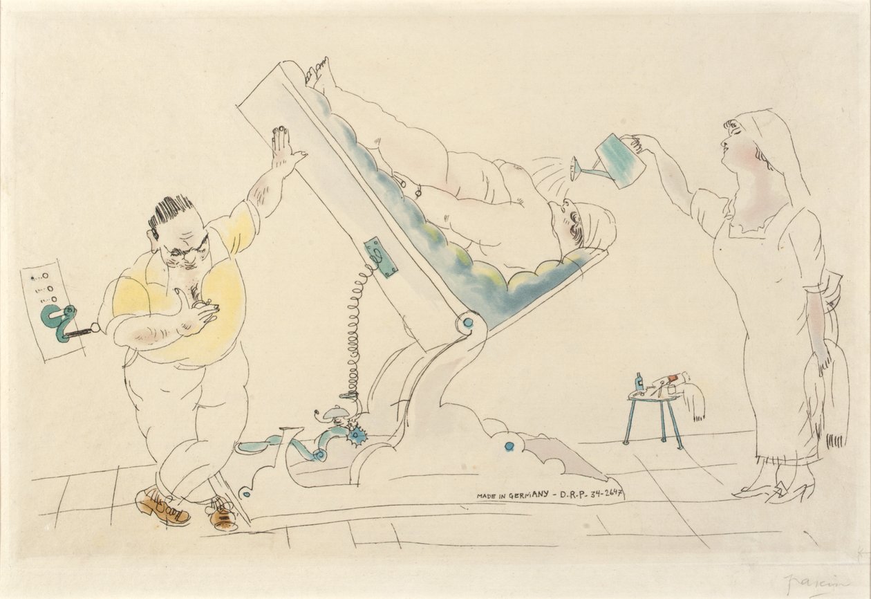 Skønhedssalon - "sparsommelig" af Jules Pascin