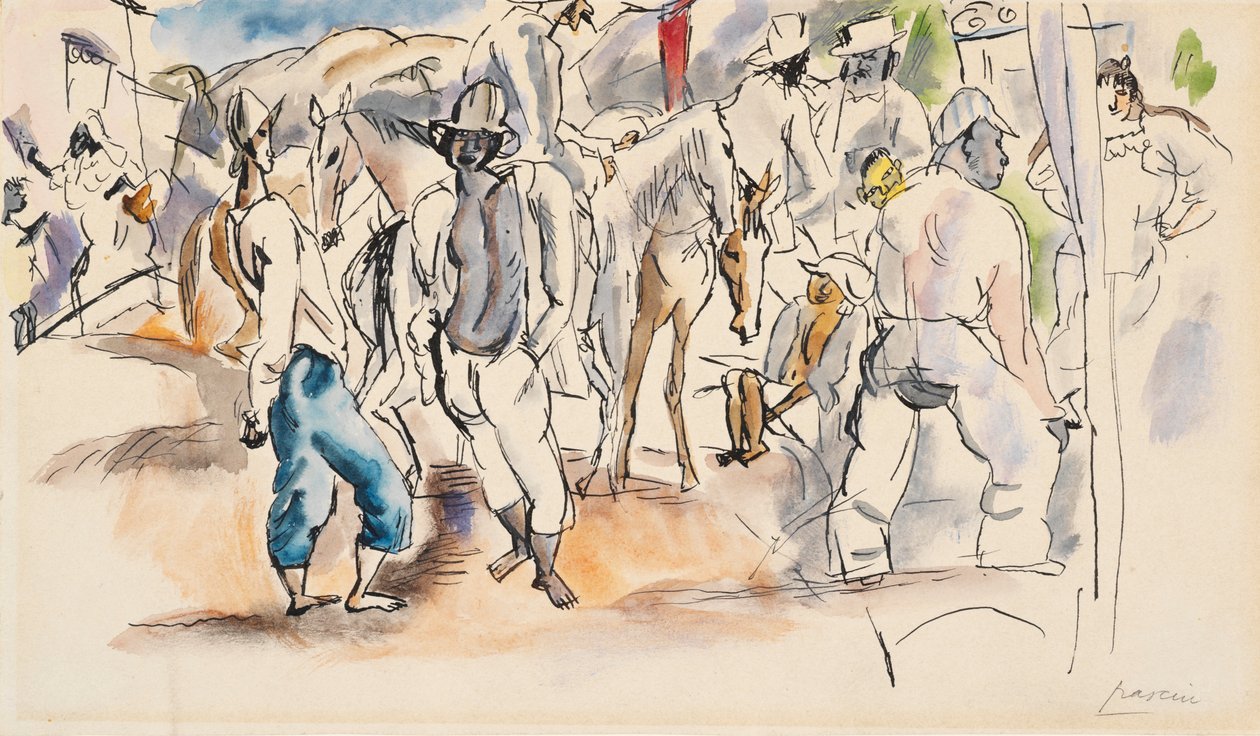 Figurer og Heste af Jules Pascin