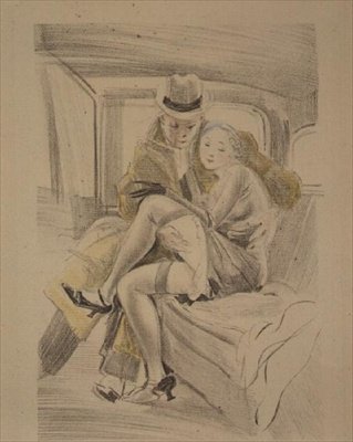Jernbane boltrer sig af Jules Pascin