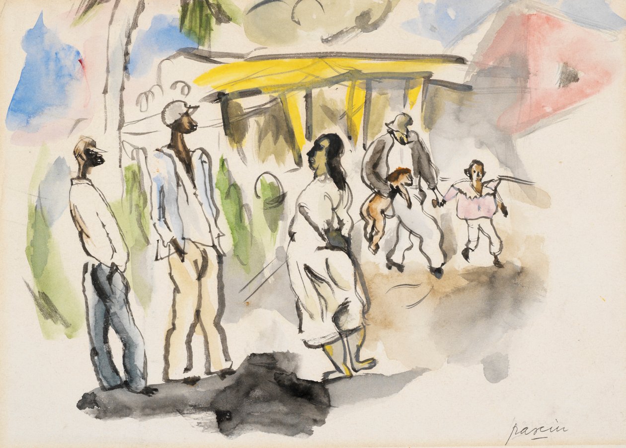 Sydlig Scene af Jules Pascin