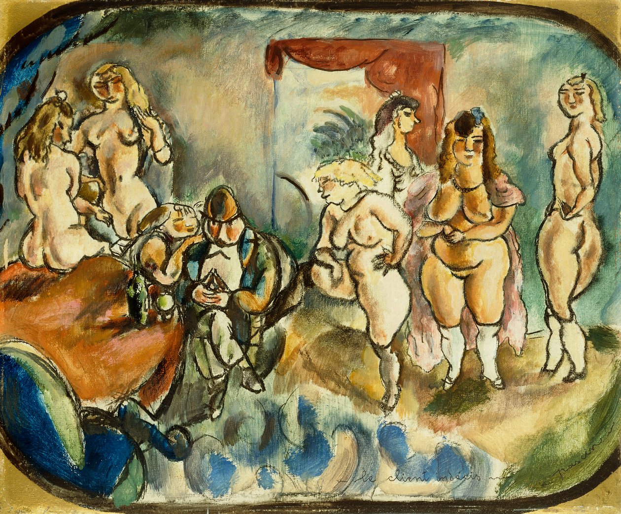 Den dithering-klient af Jules Pascin