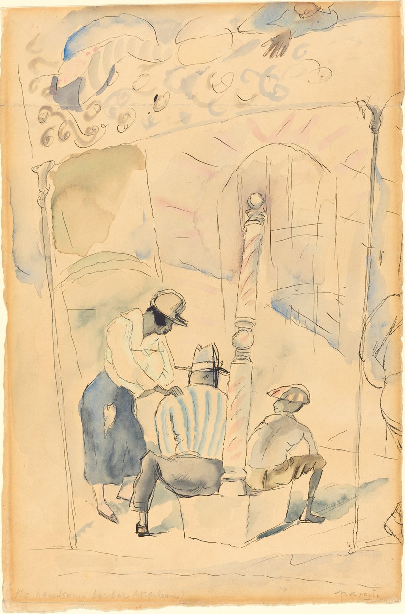 Den smukke Barber af Jules Pascin