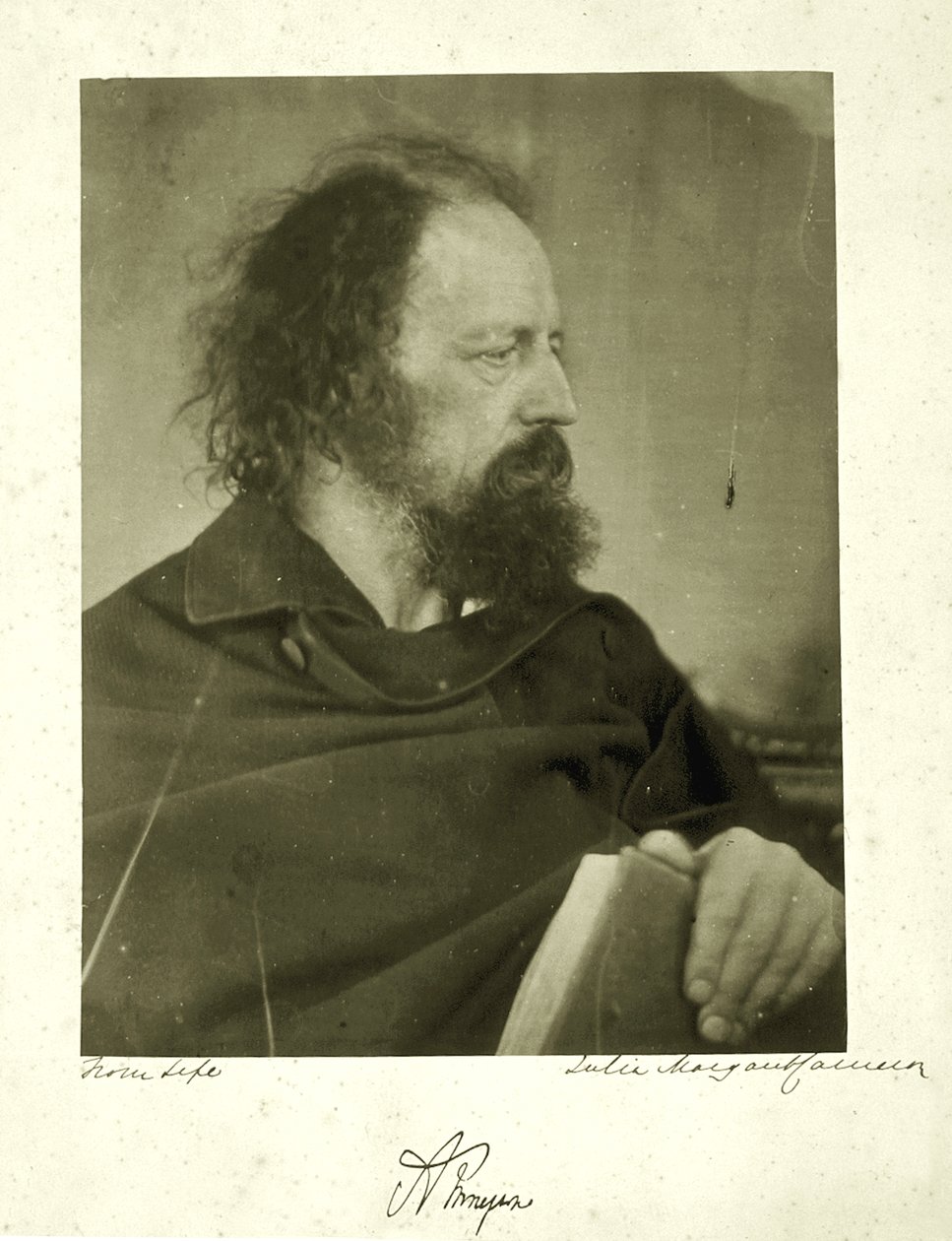 Alfred Tennyson, the Dirty Monk, 1865 (albumin print) af Julia Margaret Cameron