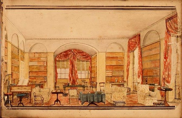 Biblioteket i Aynhoe af Julia Cartwright