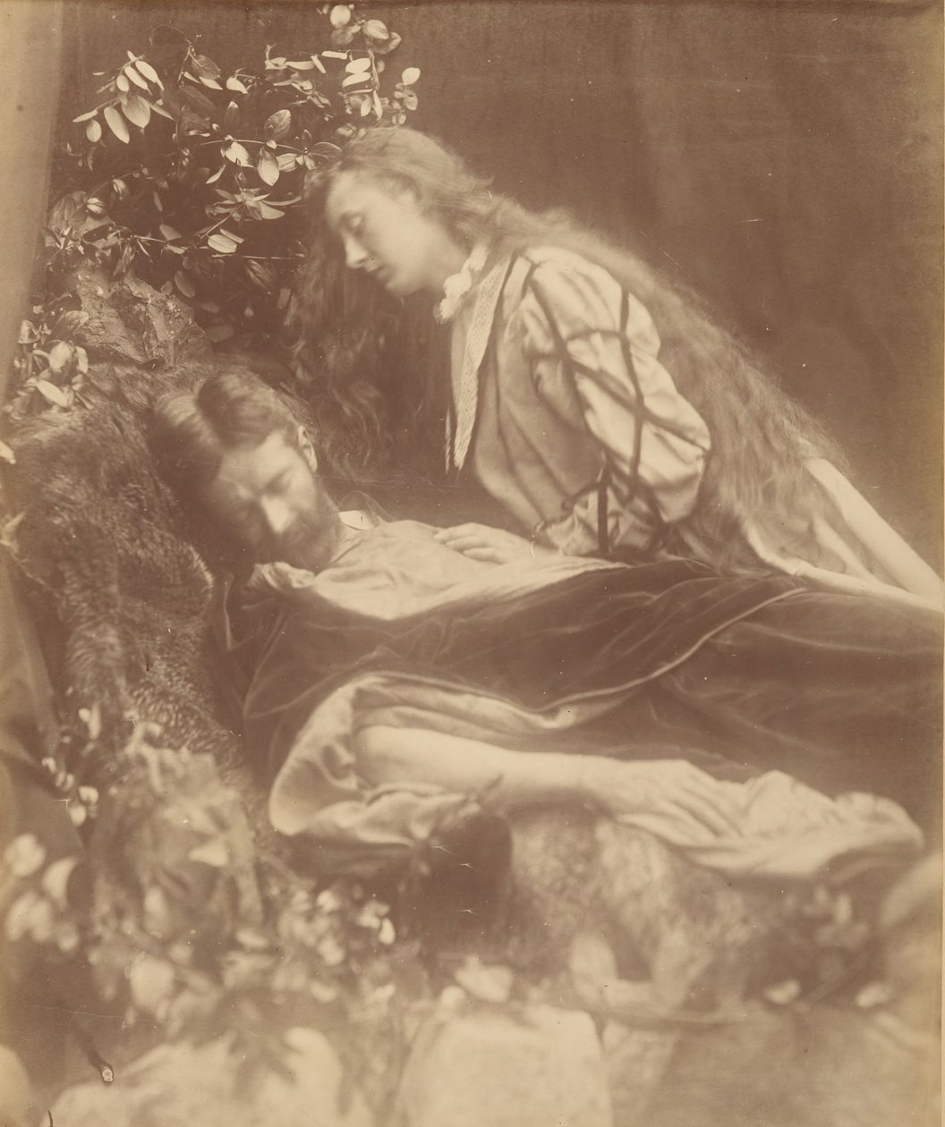 Gareth og Lynette, 1874. af Julia Margaret Cameron