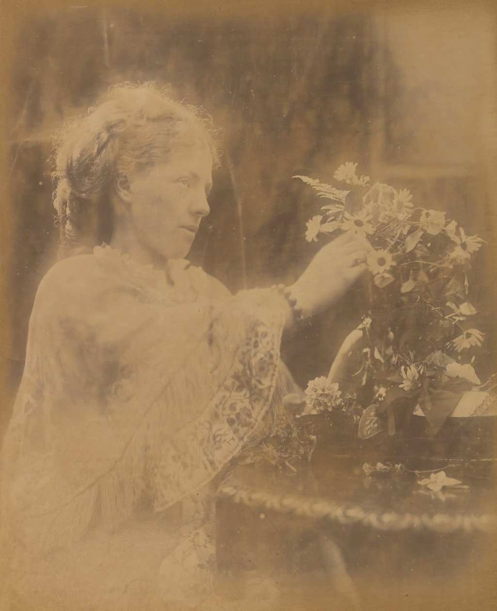 Mrs. Halford Vaugham, Freshwater, 1873. af Julia Margaret Cameron
