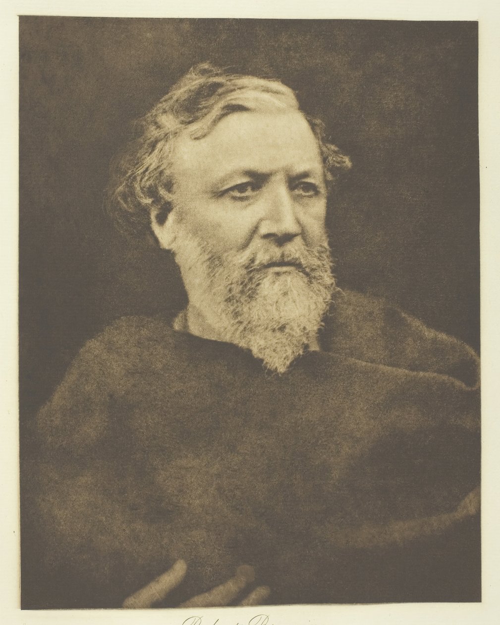 Robert Browning, 1865, trykt ca. 1893. af Julia Margaret Cameron