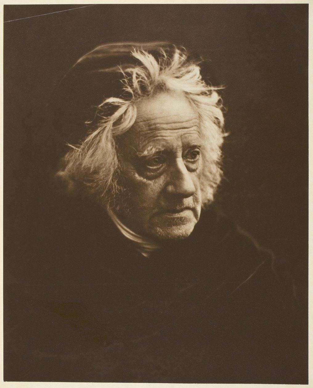 Sir John Herschel, 1867, trykt 1875. af Julia Margaret Cameron