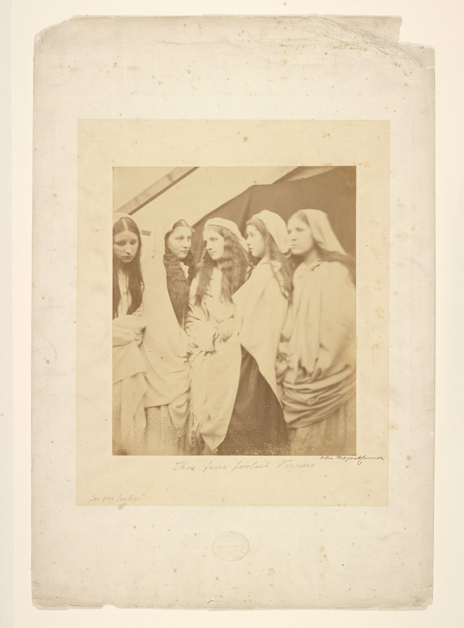 De fem tåbelige jomfruer af Julia Margaret Cameron