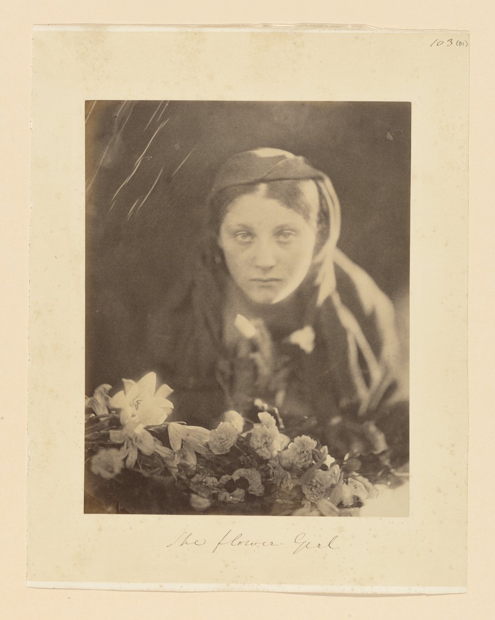 Blomsterpigen af Julia Margaret Cameron