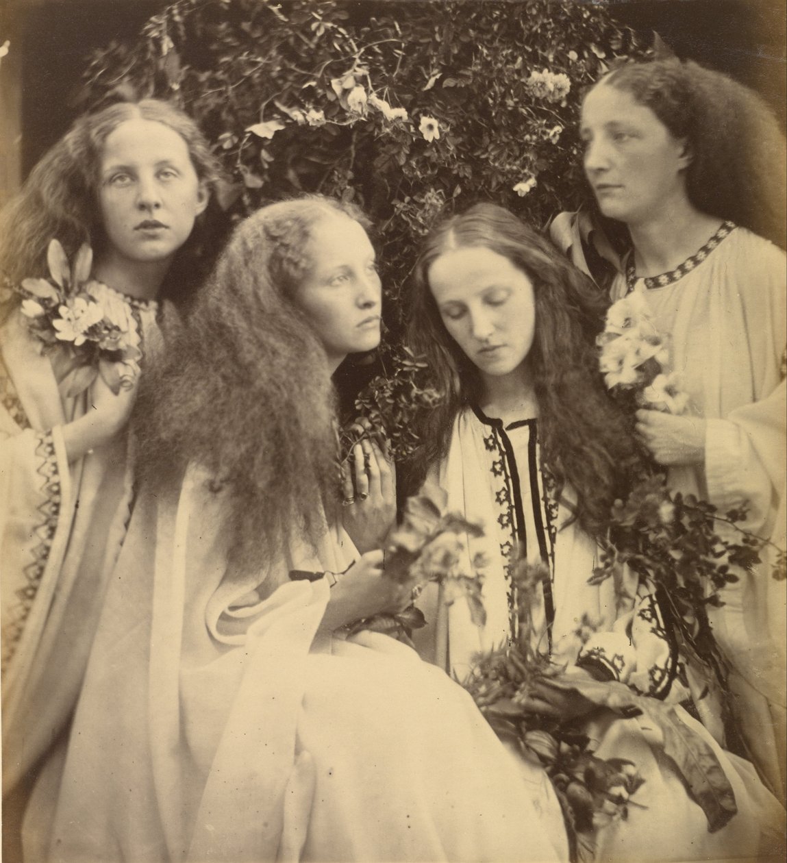 Pigernes Rosebud-have af Julia Margaret Cameron