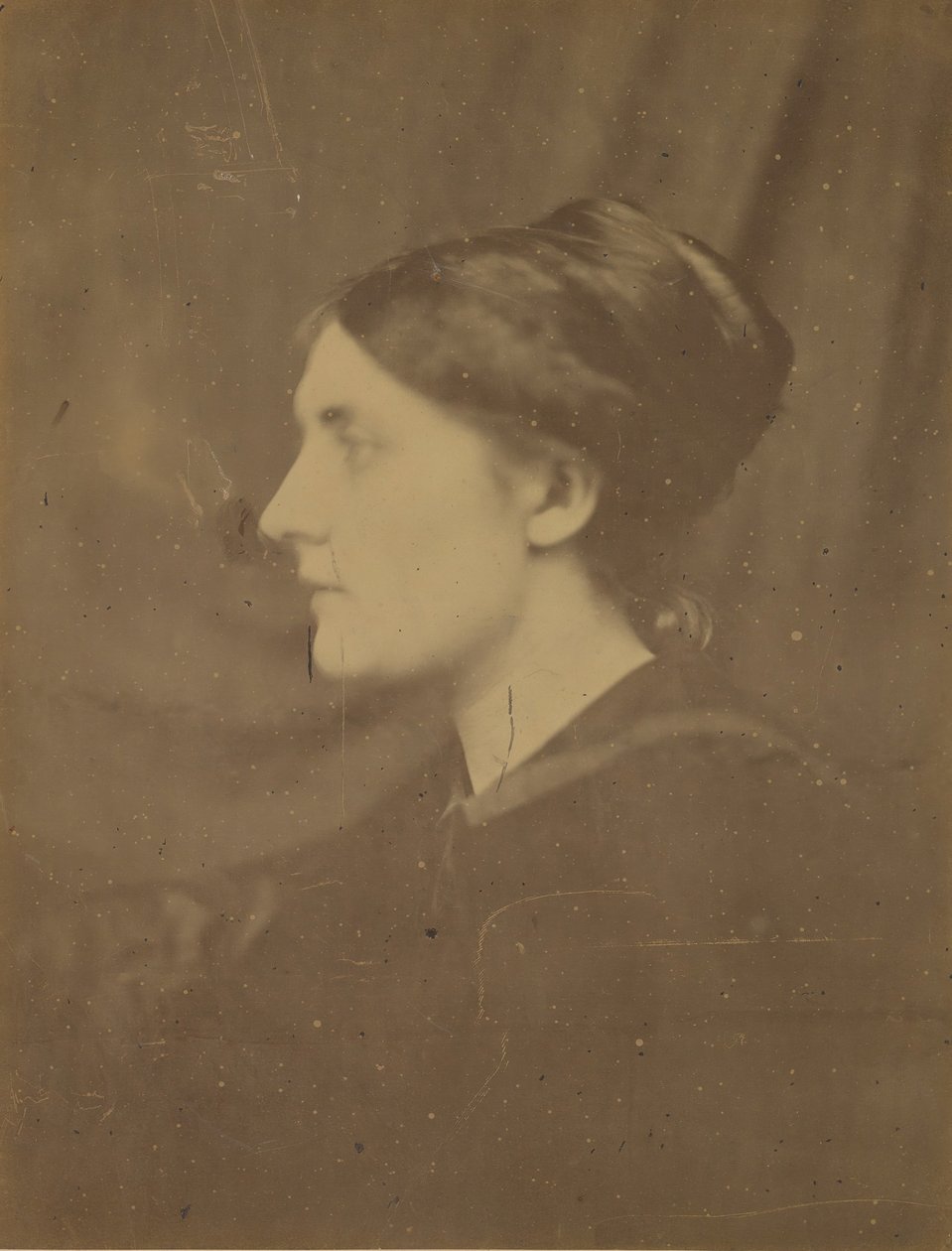 [Uidentificeret kvinde i profil], 1866-68. af Julia Margaret Cameron