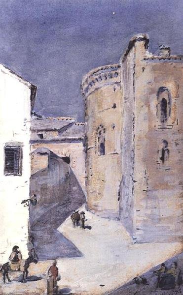 En spansk by af Julian Alden Weir