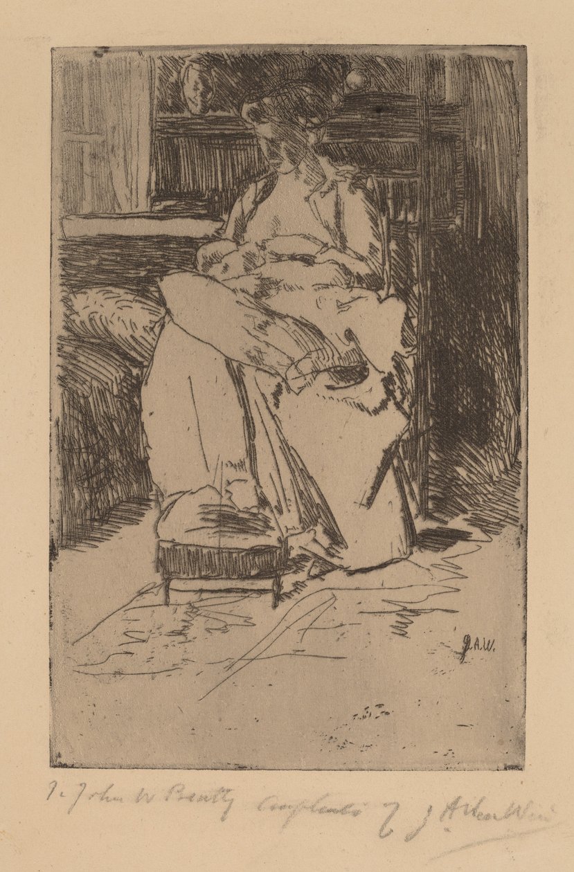 Mor og Barn af Julian Alden Weir