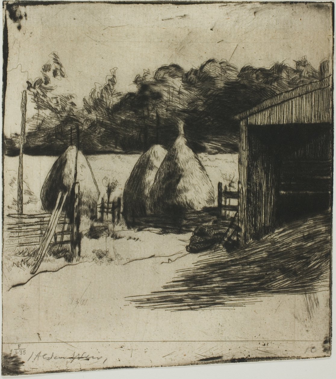 Høstakkene af Julian Alden Weir