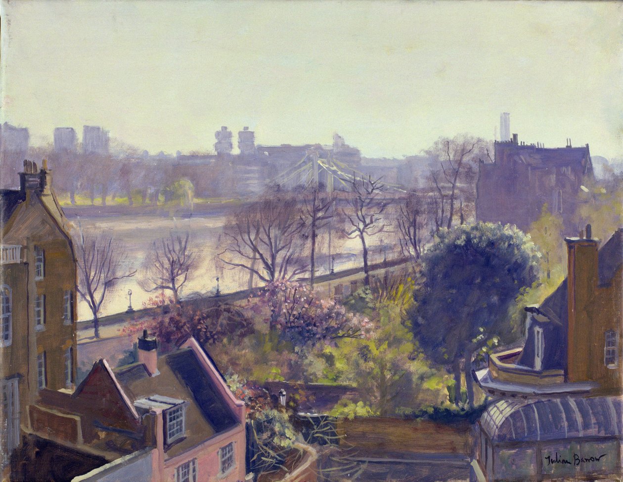 Chelsea Embankment fra Physic Garden af Julian Barrow