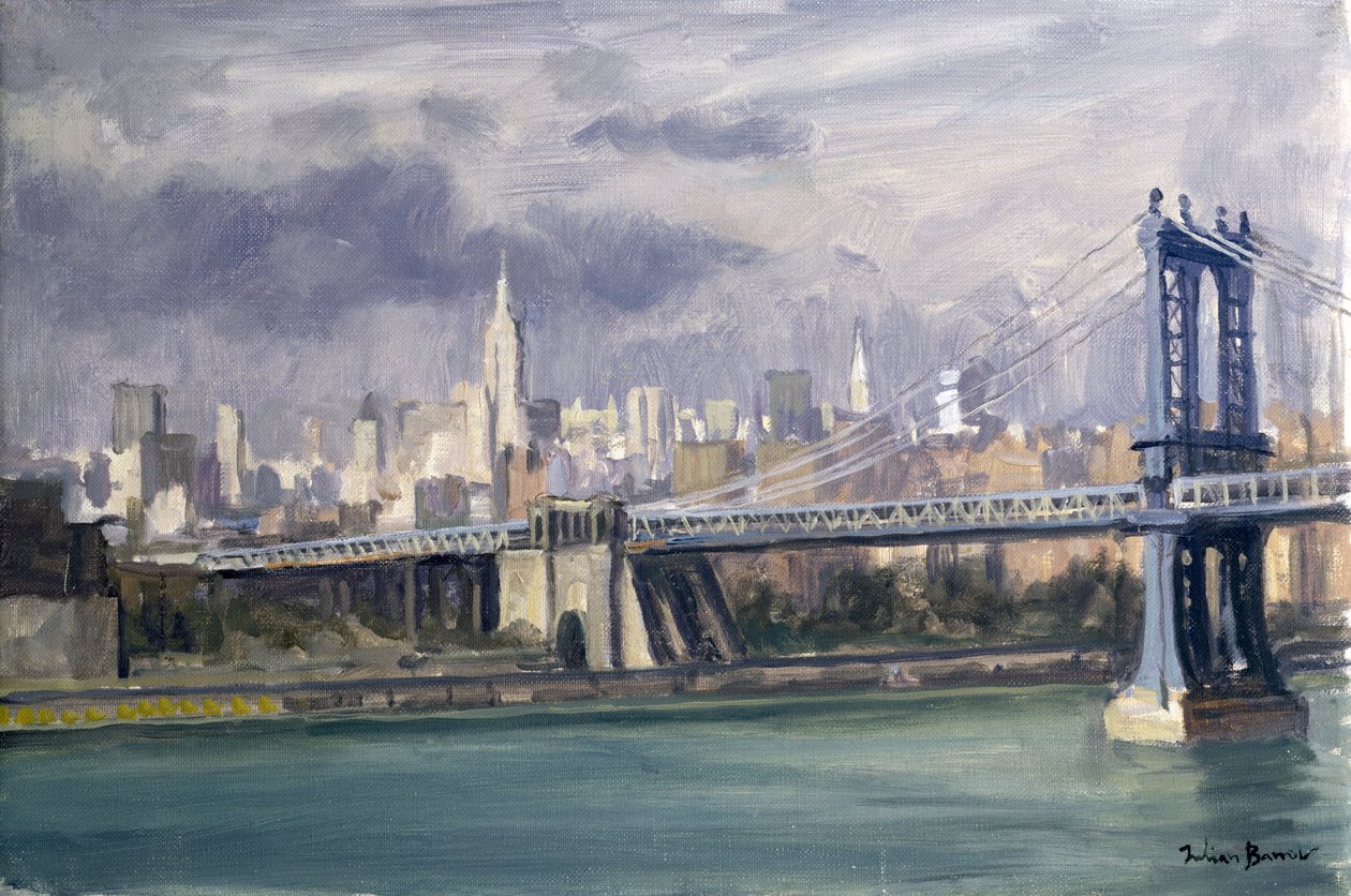 Manhattan Bridge, New York, 1996 af Julian Barrow