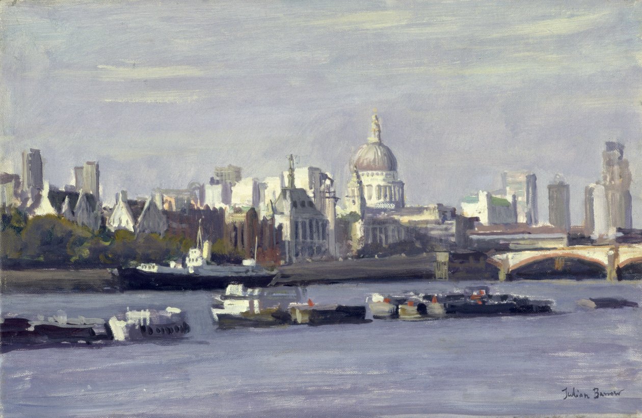 St. Pauls fra Bankside af Julian Barrow