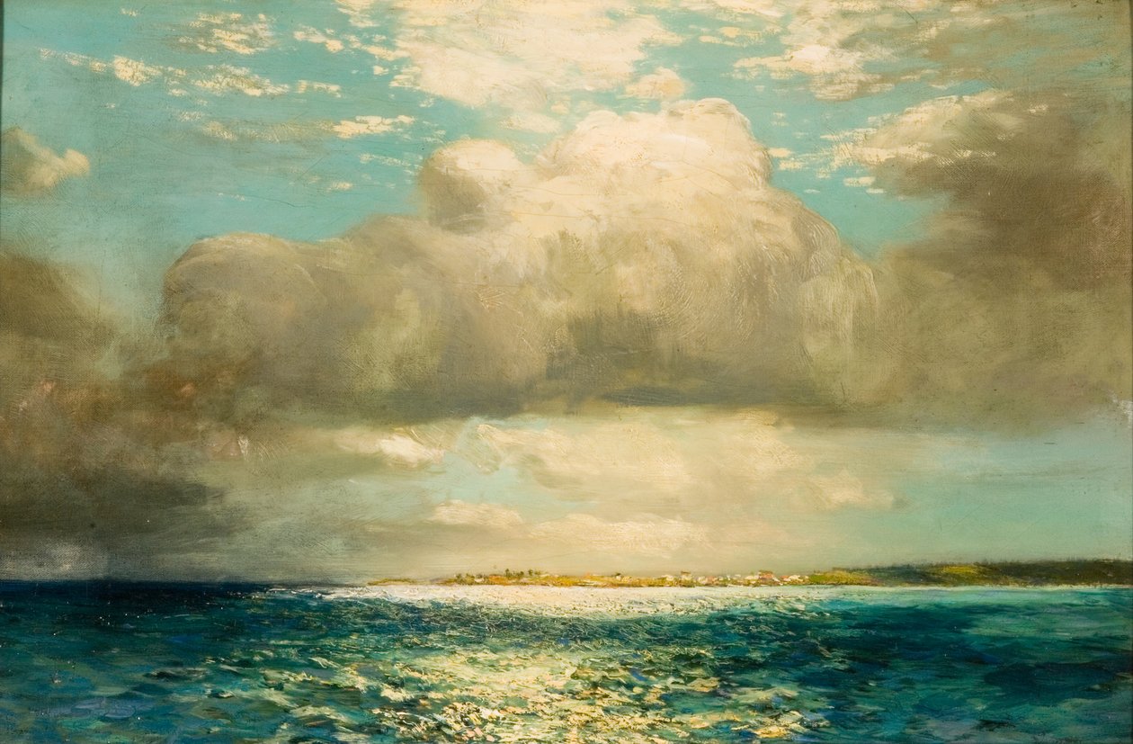 Seascape (olie på lærred) af Julian Rix