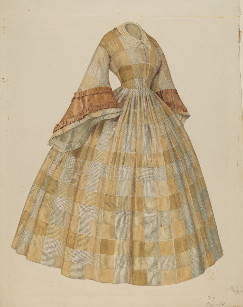 Kjole, c. 1938. af Julie C Brush
