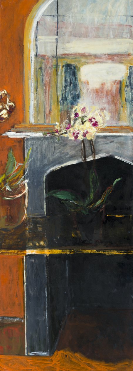 Interiør med orkidé, 2016, af Julie Held