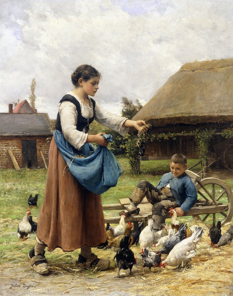 I Gården, af Julien Dupre