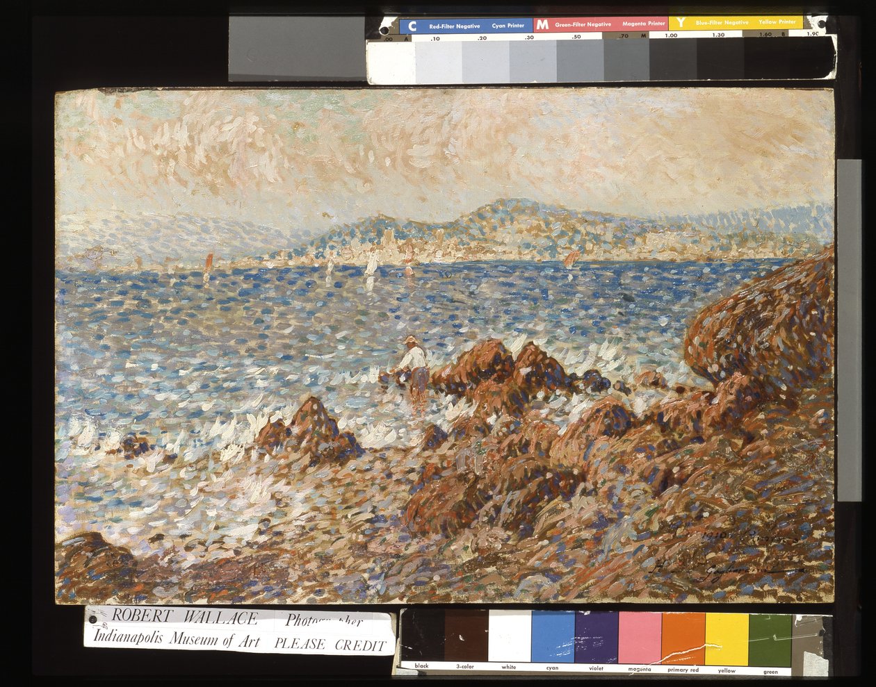 Cannes (olie på træ) af Julien Gustave Gagliardini