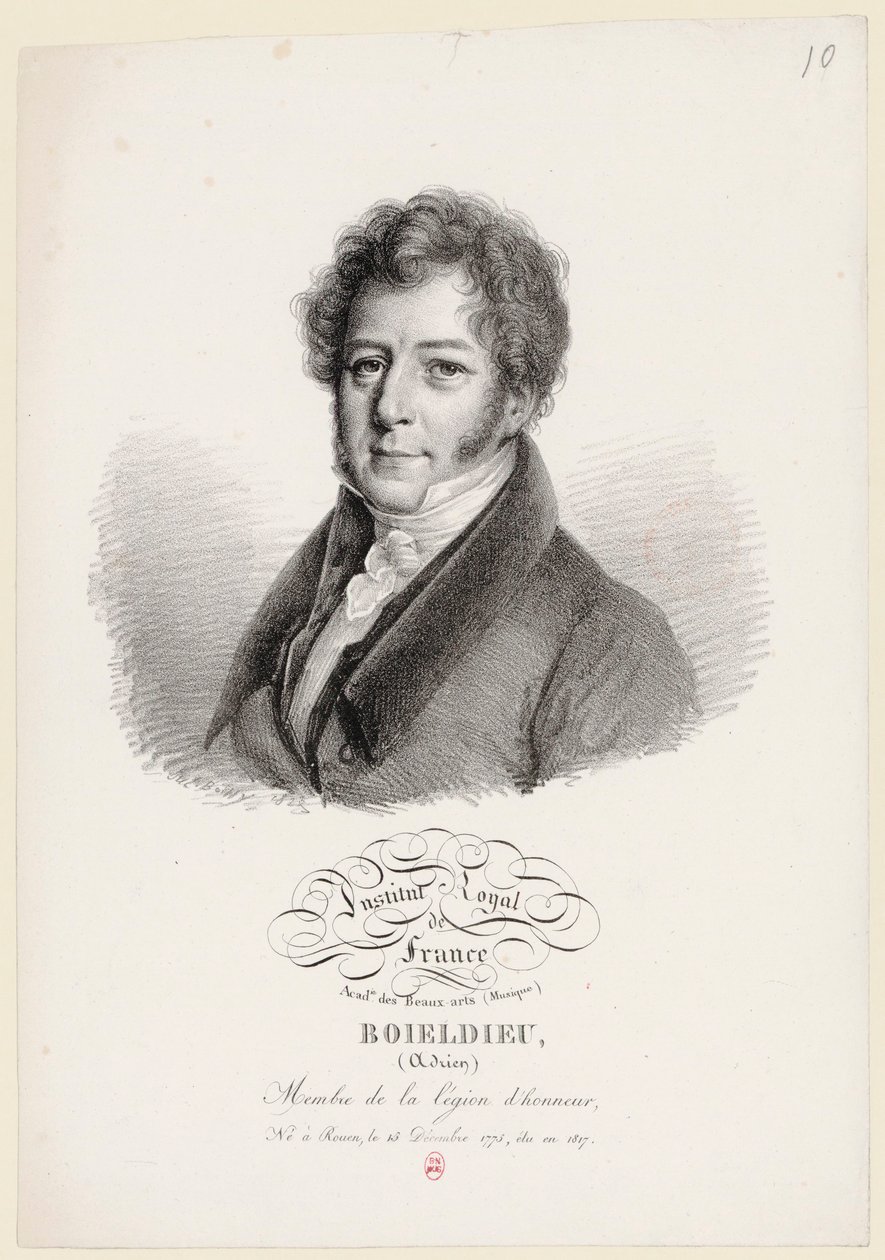 François Adrien Boieldieu af Julien Boilly af Julien Leopold Boilly