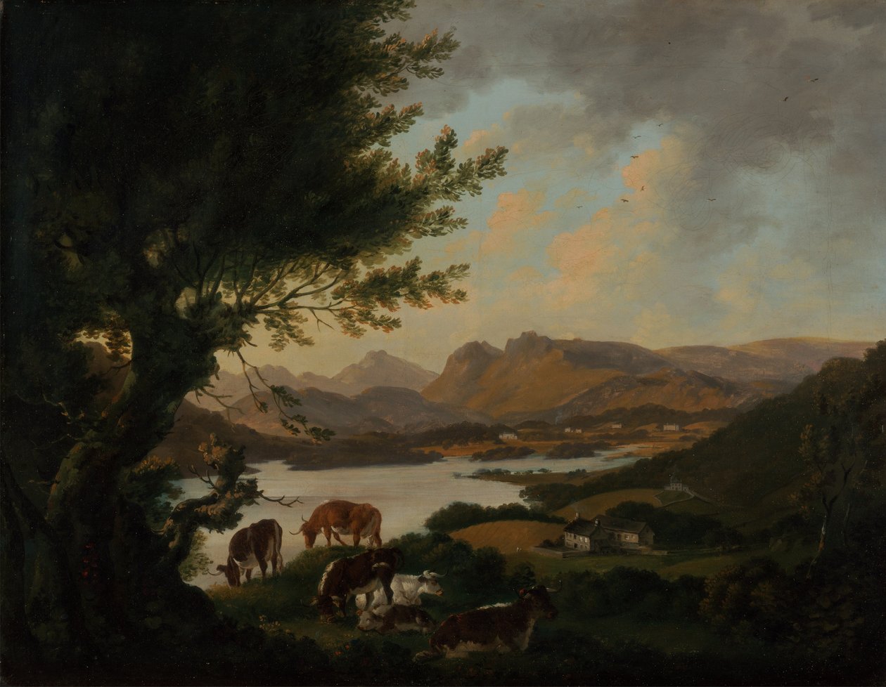 Lake Windermere af Julius Caesar Ibbetson