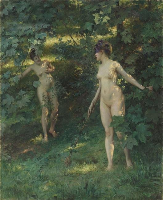 Nymfer af Nysa af Julius Leblanc Stewart
