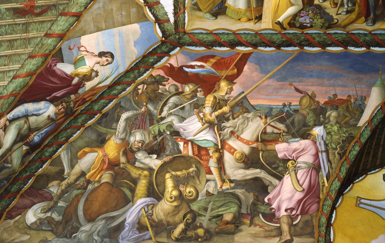 Rinaldo i kamp af Julius Schnorr von Carolsfeld