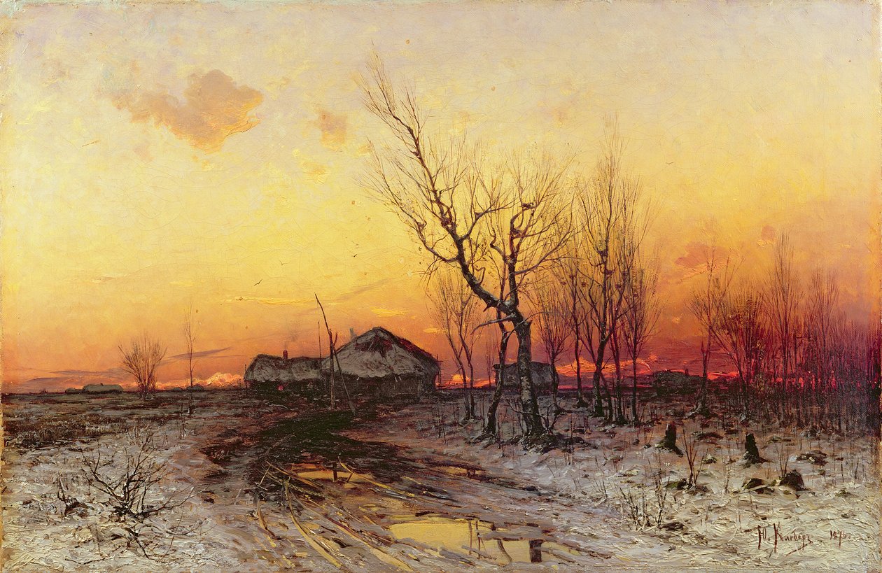 Vinterlandskab af Julius Sergius von Klever