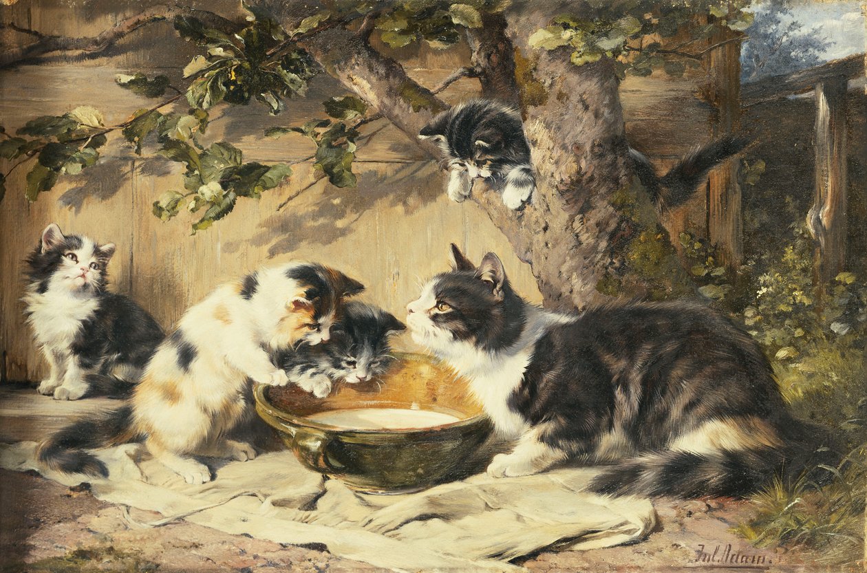 Skålen med mælk, af Julius Adam