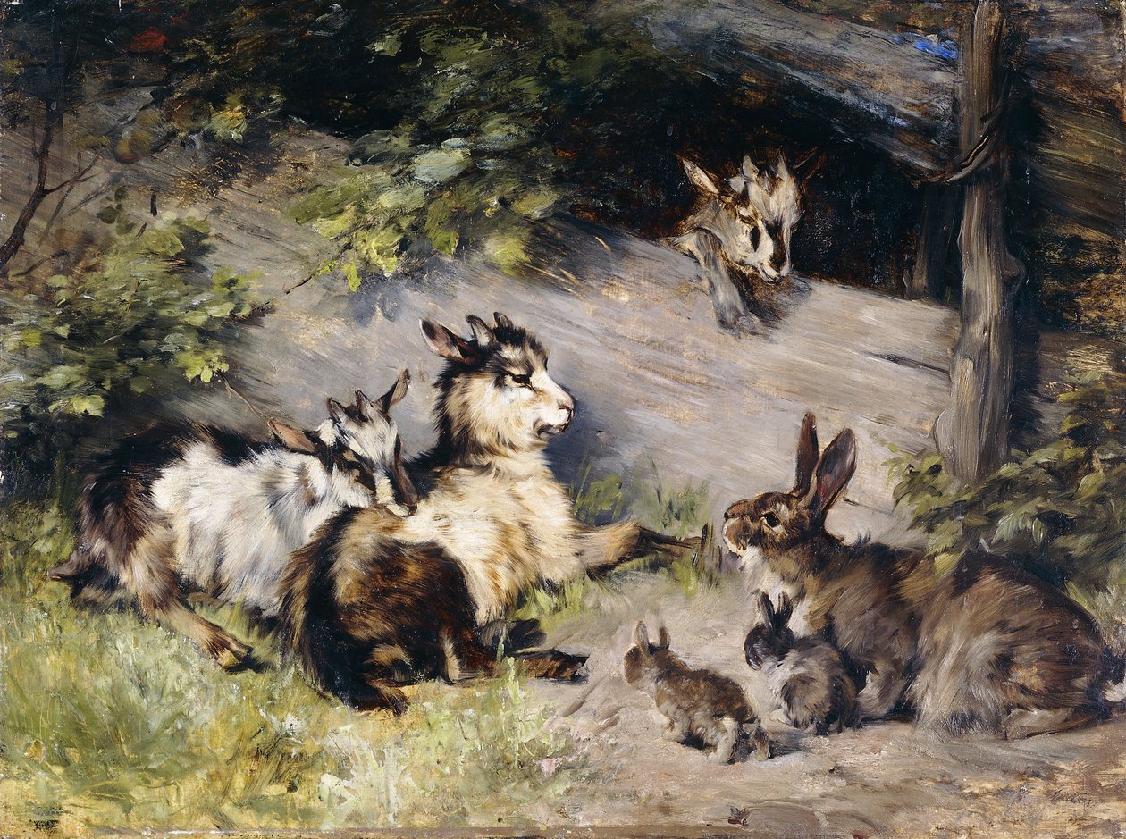 Gæsterne; Die Gaste, af Julius Adam