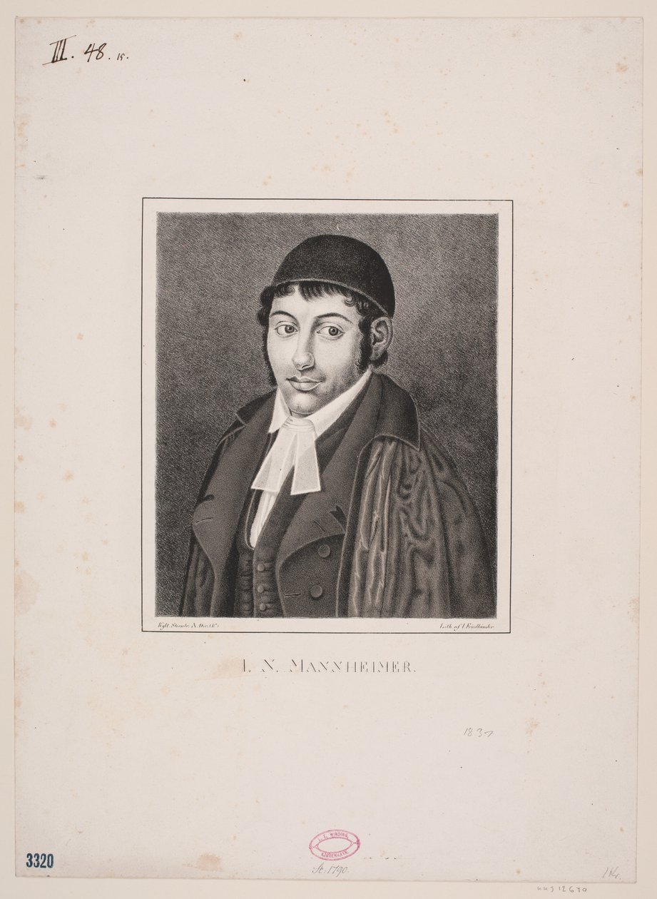 Rabbiner I.N. Mannheimer af Julius Friedlænder
