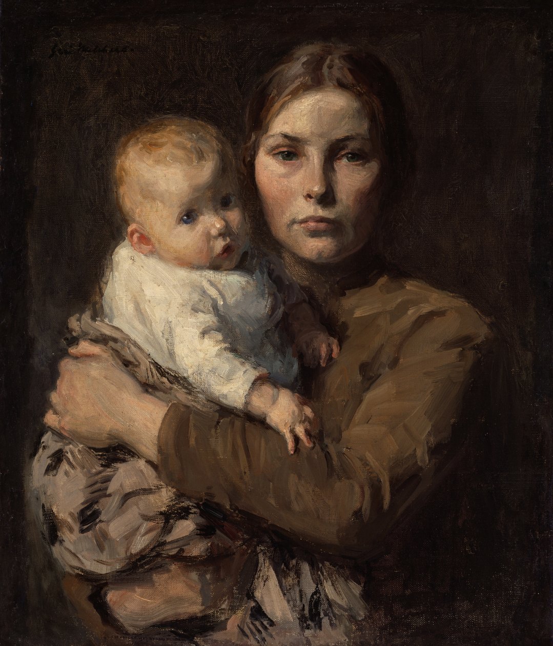Mor og barn af Julius Gari Melchers