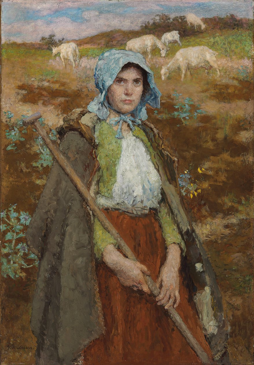 Gedehyrden (olie på lærred) af Julius Gari Melchers