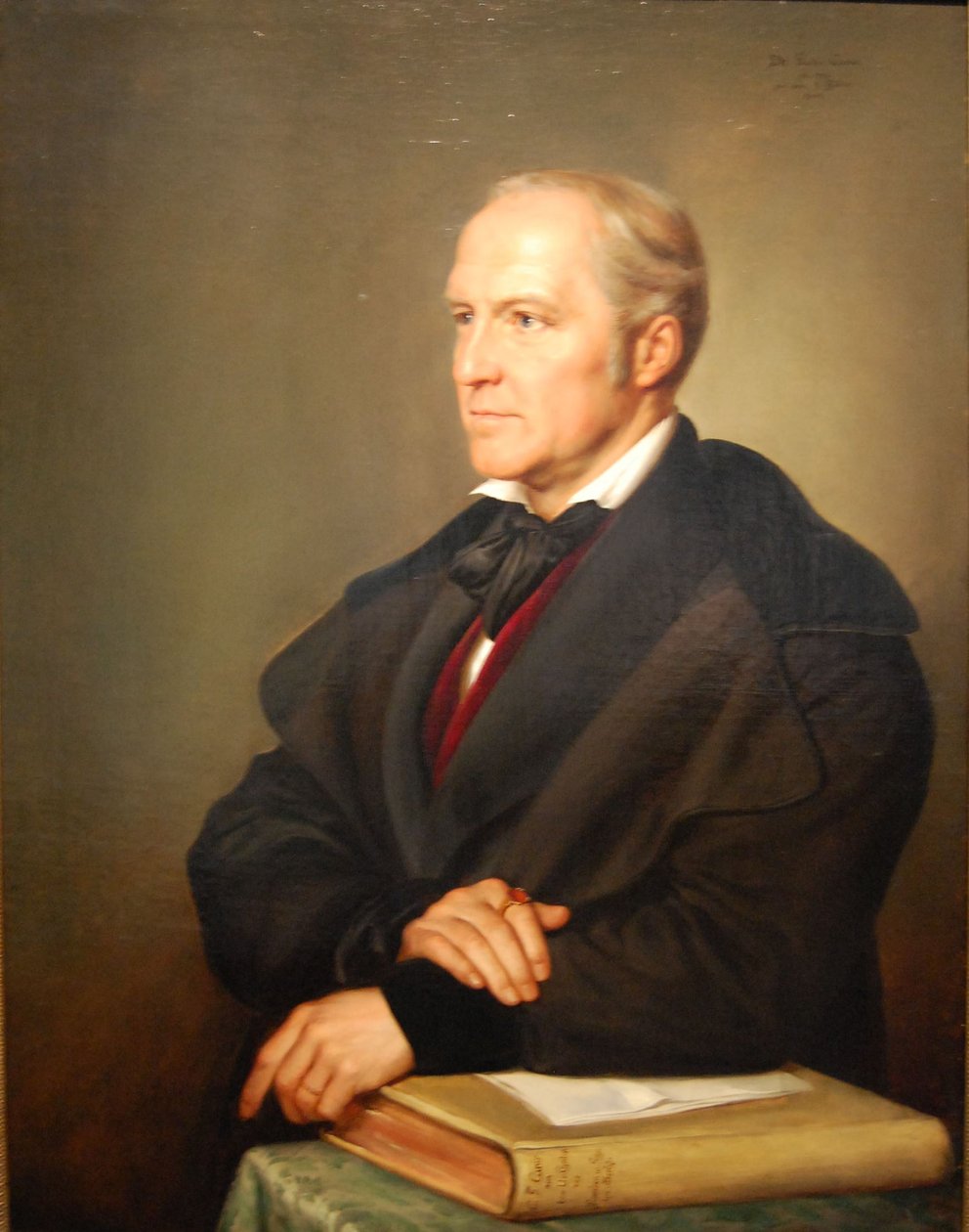 Portræt af Carl Gustav Carus af Julius Hubner