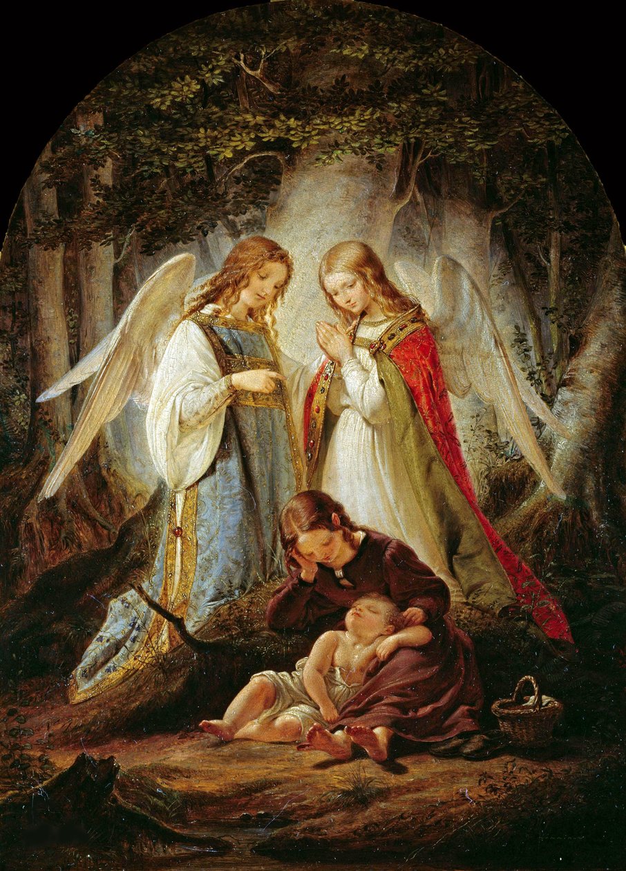 Skytsengle, 1836. af Julius Huebner